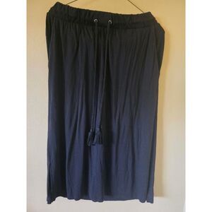 Black Knee-Length Skirt with Pockets Casual St. John's Bay Women’s Size M